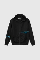 Спортивний костюм (кофта+штани) для хлопчика XHZ-0599 158 см Чорно-блакитний (2000990733016D)  Фото №6