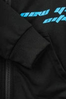 Спортивний костюм (кофта+штани) для хлопчика XHZ-0599 158 см Чорно-блакитний (2000990733016D)  Фото №9