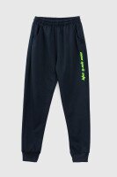 Спортивный костюм (кофта+штаны) для мальчика XHZ-0599 146 см Темно-синий с салатовым (2000990733054D)  Фото №11