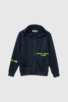 Спортивный костюм (кофта+штаны) для мальчика XHZ-0599 146 см Темно-синий с салатовым (2000990733054D)  Фото №6