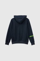 Спортивный костюм (кофта+штаны) для мальчика XHZ-0599 146 см Темно-синий с салатовым (2000990733054D)  Фото №10