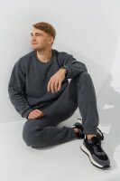 Спортивные штаны однотонные мужские Demos 206 baza S Темно-серый  Фото №0