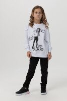 Спортивні штани однотонні для дівчинки First Kids 3136 110 см Чорний (2000990132260D)  Фото №2