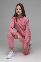 Спортивные штаны однотонные прямые для девочки SAFARI 60188 164 см Розовый (2000989506201D)  Фото №5