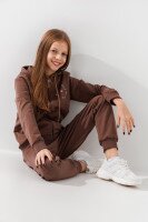 Спортивный костюм для девочки Deniz 0711 122 см Кофейный  Фото №0