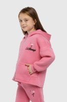 Спортивний костюм (худі, штани) для дівчинки Ecrin 4610 110 см Рожевий (2000990093318W)  Фото №5