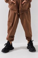 Спортивний костюм кофта+штани для хлопчика Waxmen 1114 140 см Кавовий (2000990751669W)  Фото №2