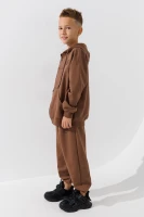 Спортивний костюм кофта+штани для хлопчика Waxmen 1114 116 см Кавовий (2000990751621W)  Фото №3