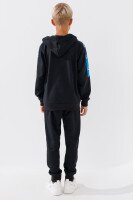 Спортивний костюм (кофта+штани) для хлопчика XHZ-0596 134 см Чорно-блакитний (2000990733153D)  Фото №5