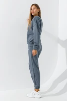 Спортивний костюм однотонний жіночий On me Onme-21-K XS Графітовий (2000990804839D)  Фото №1