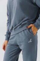 Спортивний костюм однотонний жіночий On me Onme-21-K XS Графітовий (2000990804839D)  Фото №3