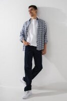Брюки однотонные мужские 9106 31 Темно-синий  Фото №0