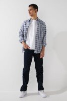 Брюки однотонные мужские 9106 31 Темно-синий  Фото №1