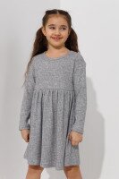 Сукня однотонна для дівчинки  Q3234 92 см Сірий  Фото №1