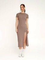 Платье однотонное женское LAWA WBC02371 XS Мокко  Фото №2