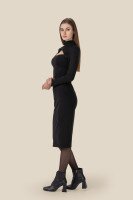 Платье однотонное женское LAWA WTC02345 XS Черный  Фото №1