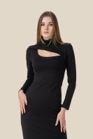 Платье однотонное женское LAWA WTC02345 XS Черный  Фото №0