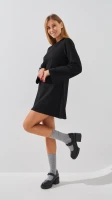 Купити Сукня однотонна жіноча LAWA WTC02417 M Чорний Артикул: 2888000019110 Фото мініатюра № 3