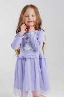 Платье с принтом для девочки Atabey 10367.0 80 см Сиреневый (2000990419446D)  Фото №0