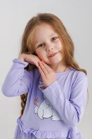 Платье с принтом для девочки Atabey 10367.0 80 см Сиреневый (2000990419446D)  Фото №1