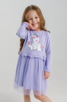 Платье с принтом для девочки Atabey 10367.0 80 см Сиреневый (2000990419446D)  Фото №2