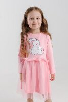 Платье с принтом для девочки Atabey 10367.0 86 см Розовый (2000990419415D)  Фото №0