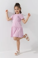 Сукня з принтом для дівчинки Baby Show 16521 140 см Бузковий  Фото №2