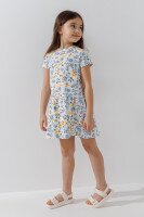 Сукня з принтом для дівчинки Baby Show 16578 116 см Блакитний  Фото №1