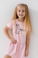 Сукня з принтом для дівчинки Baby Show 16588 110 см Рожевий  Фото №0