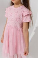 Сукня з принтом для дівчинки Baby Show 16608 116 см Рожевий  Фото №2