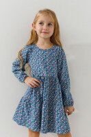 Сукня з візерунком для дівчинки DIFA 1531-9 92 см Синій  Фото №1