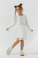 Платье с узором для девочки Pop Fashion 7582 98 см Молочный  Фото №0