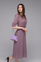 Платье с узором женское Crep 90638 S Синий (200098949808018S)  Фото №3