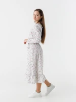Платье с узором женское LAWA WTC02306 L Молочно-розовый  Фото №3