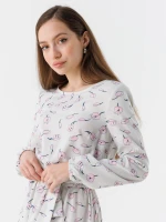 Платье с узором женское LAWA WTC02306 L Молочно-розовый  Фото №0