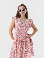 Купить Платье с узором женское YC112102 XS Розовый (2000990333001S) Артикул: 2000990333001 Миниатюра фотографии № 2