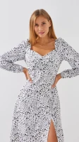 Платье с узором женское LAWA WTC02333 XS Белый  Фото №1