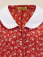 Купить Платье с узором женское LAWA WTC02495 S Красный Артикул: 2000999638824 Миниатюра фотографии № 6