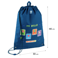 Сумка для формы и обуви для мальчика Kite K24-600M-4 Синий (4063276106759A)(SC)  Фото №0