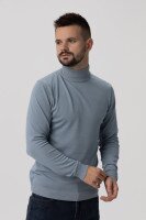 Свитер однотонный мужской Stendo 2211 2XL Серый (2000989984511D)  Фото №0