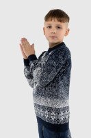 Свитер однотонный для мальчика Cilivili 432 116 см Синий (2000990167644W)  Фото №0