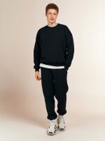 Свитшот однотонный мужской LAWA MBC02335 2XL Черный  Фото №0