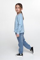 Свитшот однотонный детский SAFARI 60189 116 см Голубой (2000989505341D)  Фото №4