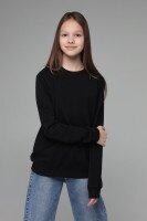 Свитшот однотонный детский SAFARI 60190 140 см Черный (2000989505471D)  Фото №1