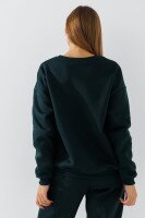 Свитшот однотонный женский LAWA WBC02433 XL Темно-зеленый  Фото №1