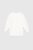 Свитшот с принтом для девочки First Kids 0806 110 см Молочный (2000989962052D)  Фото №9