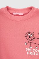 Свитшот с принтом для девочки First Kids 866 86 см Розовый (2000990132062W)  Фото №1