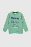 Свитшот с принтом для мальчика Deniz 05022 98 см Зеленый (2000990438164D)  Фото №5
