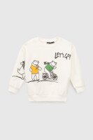 Свитшот с принтом для мальчика First Kids 3324 92 см Молочный (2000990755704D)