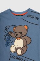 Свитшот с принтом для мальчика MAGO 244175 74 см Синий (2000989907459W)  Фото №0
